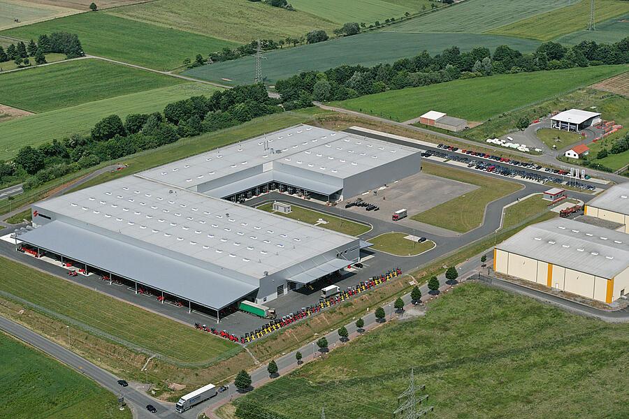 Aerial view Wacker Neuson Korbach site.