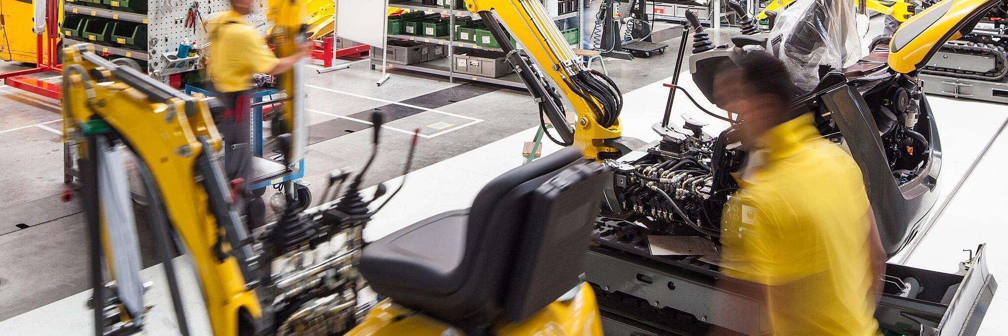 Wacker Neuson production hall in Hörsching near Linz, Austria.