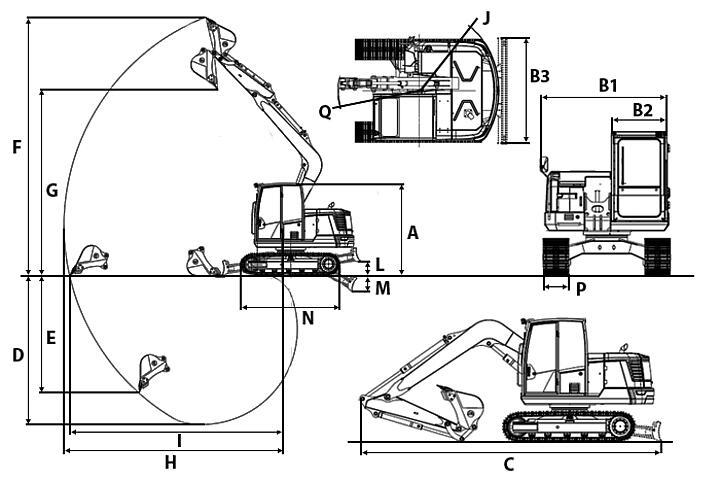 ET75 dimensions